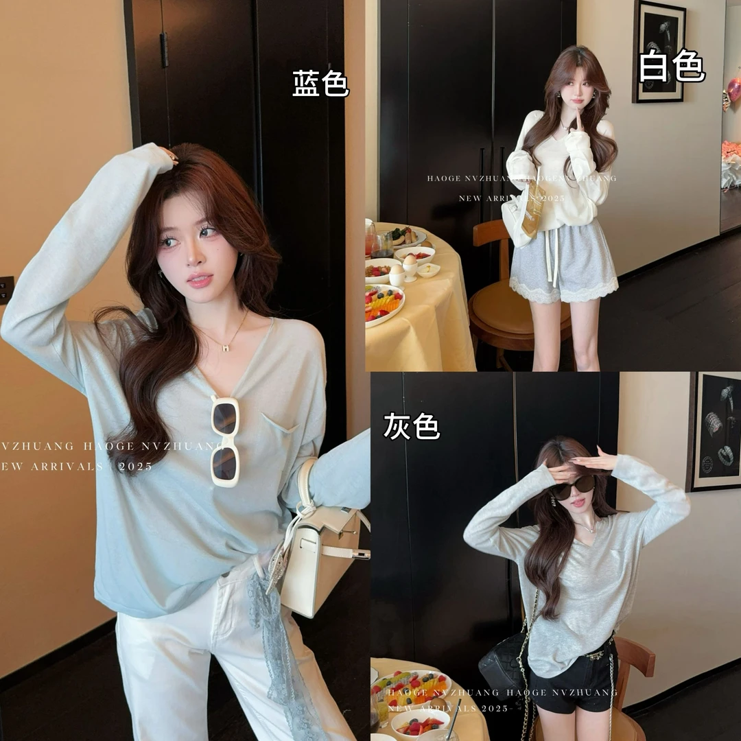 浩哥严选●淡人氧气衫C5ZZS0366A‘’T恤预短款夏季春夏感小众