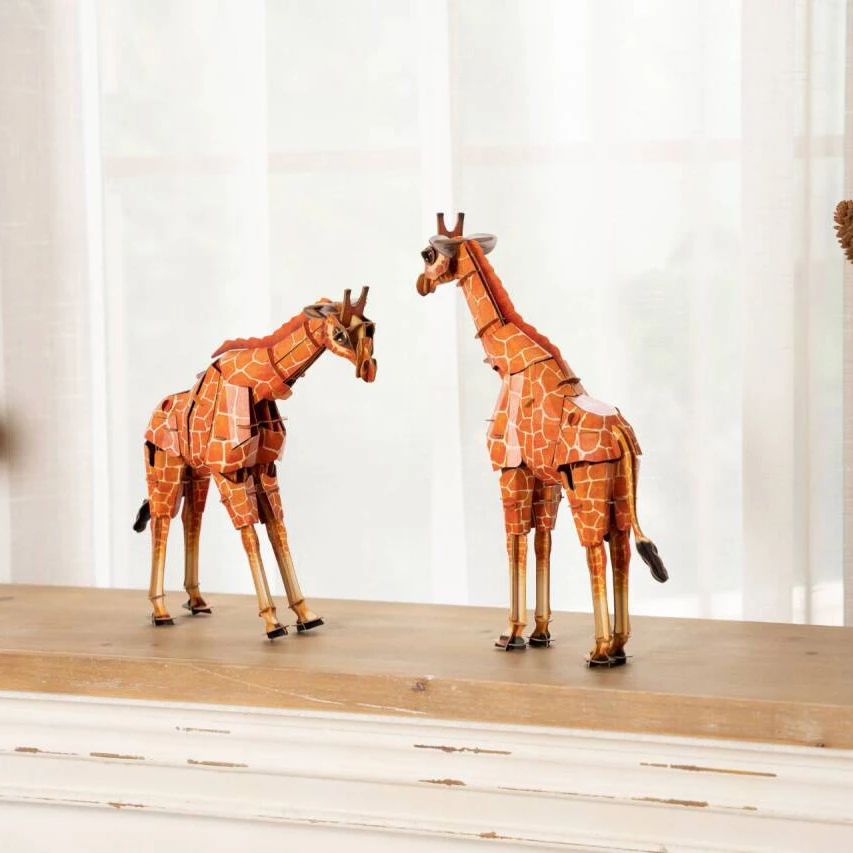 25121103B 木质拼图玩具3D立体动物