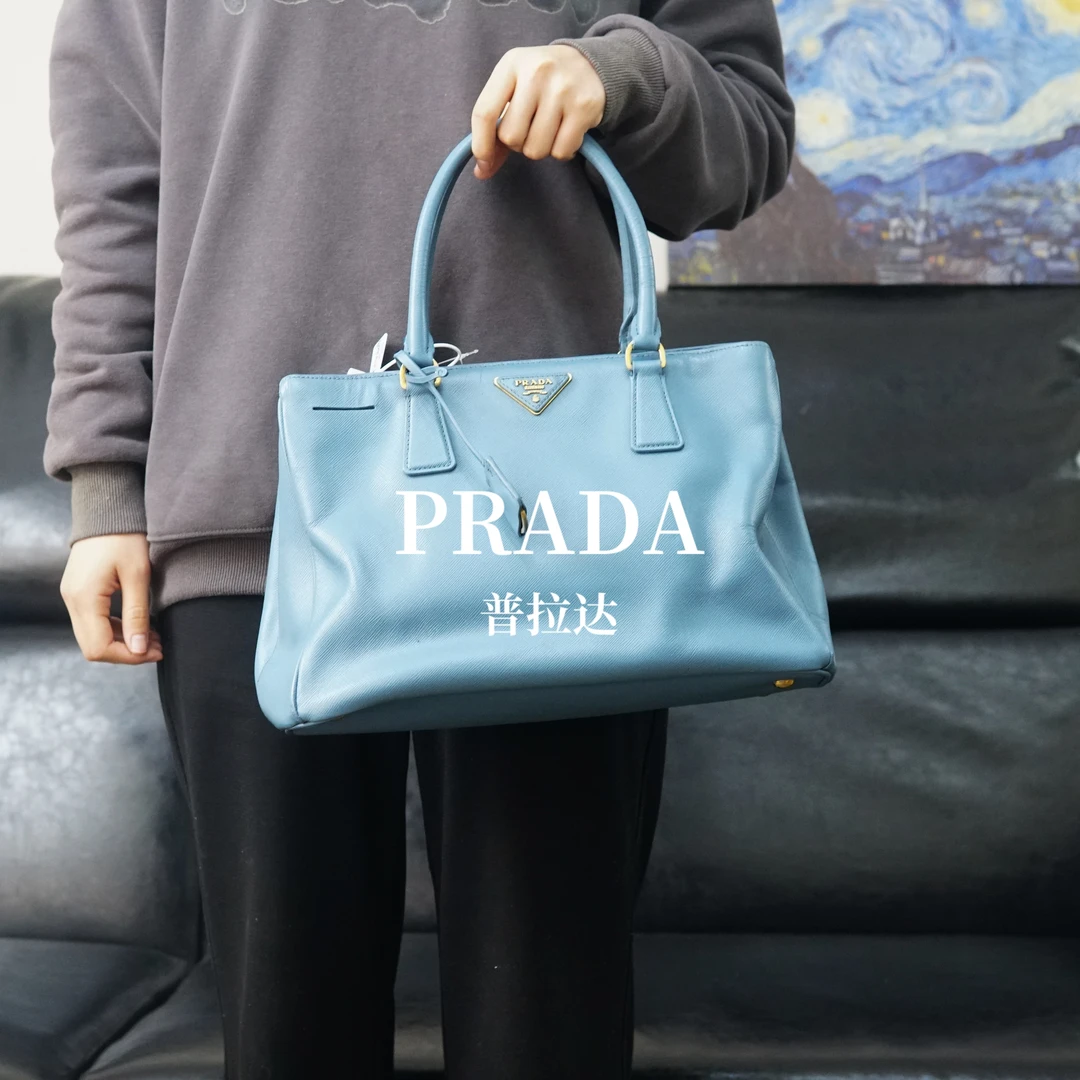 95新 Prada/普拉达 蓝金杀手包/WJ01426019/6019