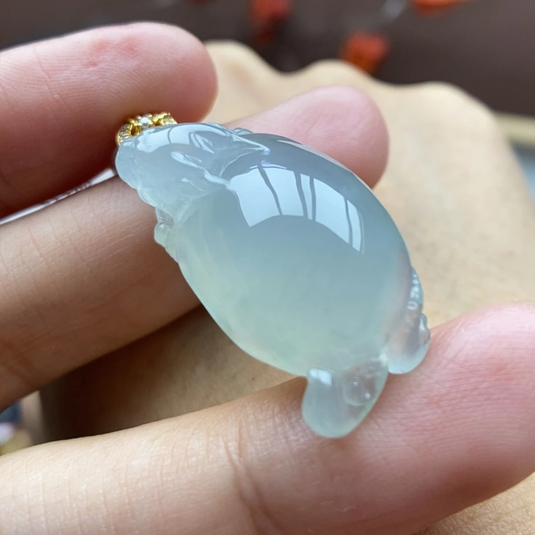 【闪购商品】颈饰18K金镶嵌翡翠46