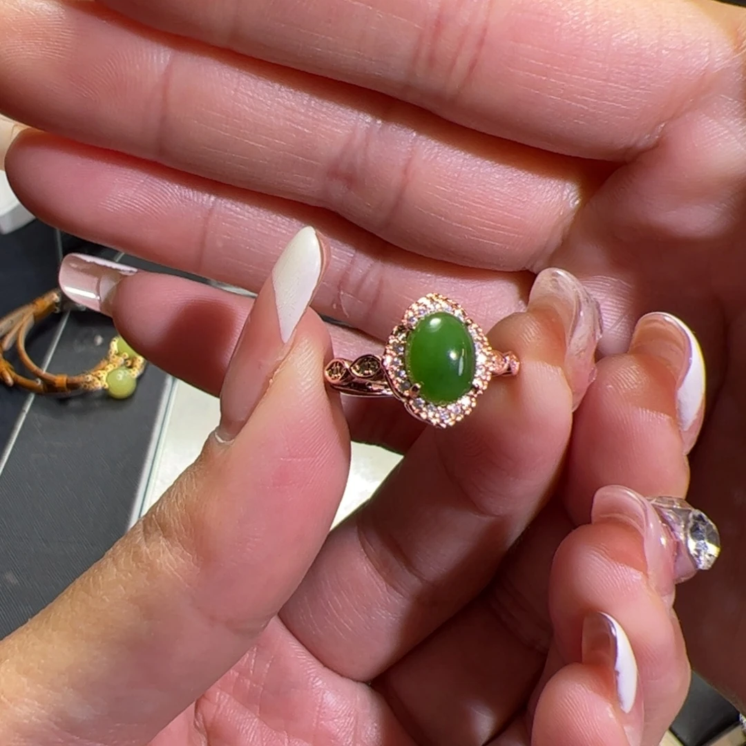 和田玉银S925镶嵌颈饰