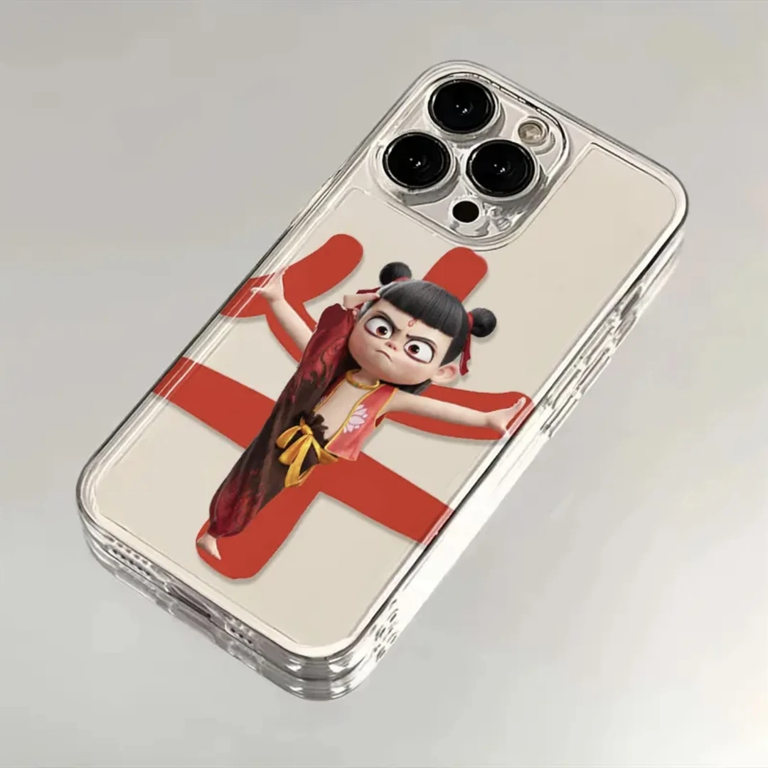 哪吒就是牛适用苹果16手机壳华为Pura70荣耀小米红米OPPOvivo软女