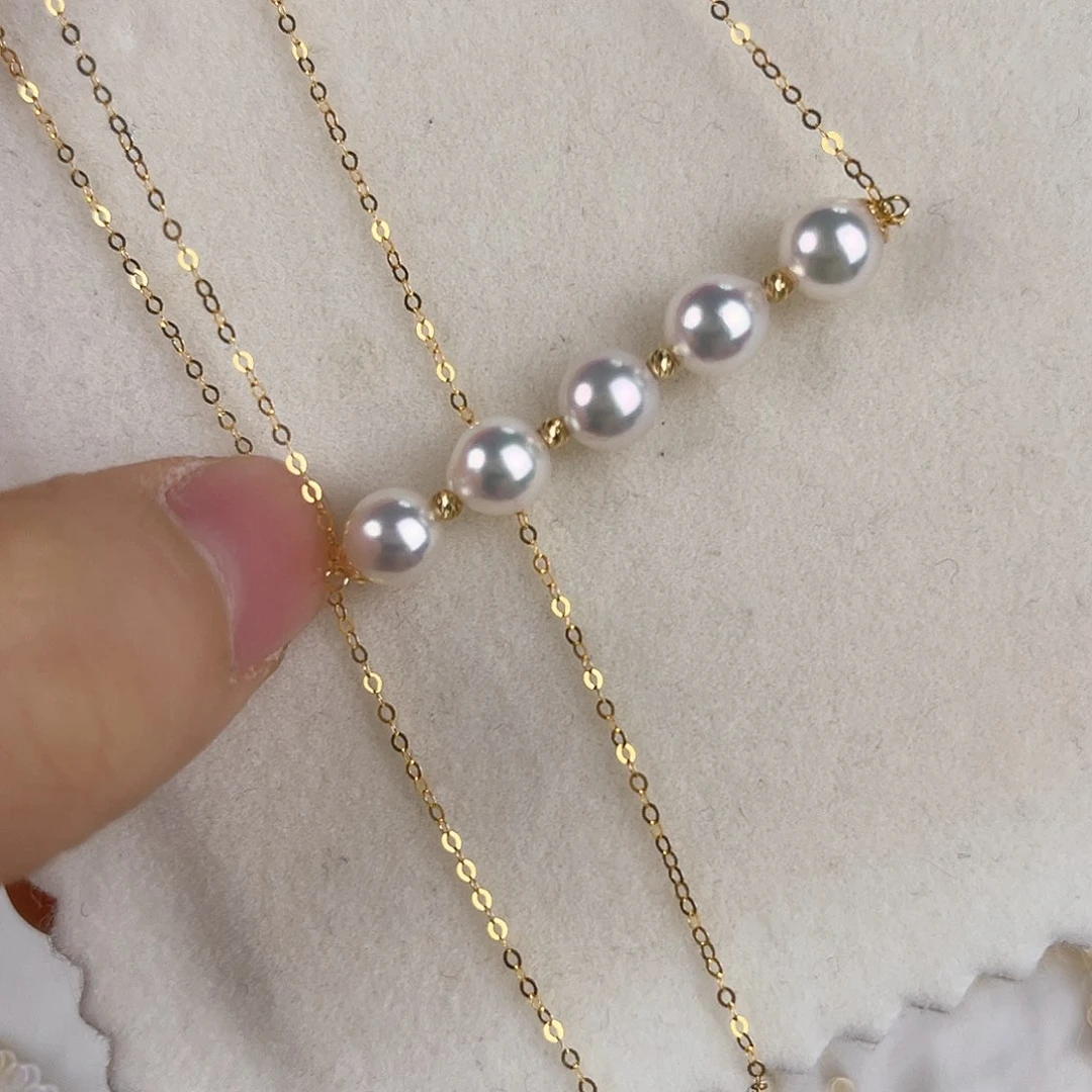 海水珍珠颈饰18K金镶嵌
