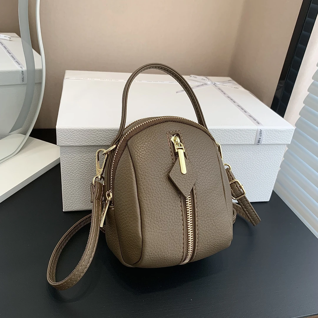 春夏新款手机袋车缝线斜挎款手机包时尚肩包网红贝壳包单肩包包