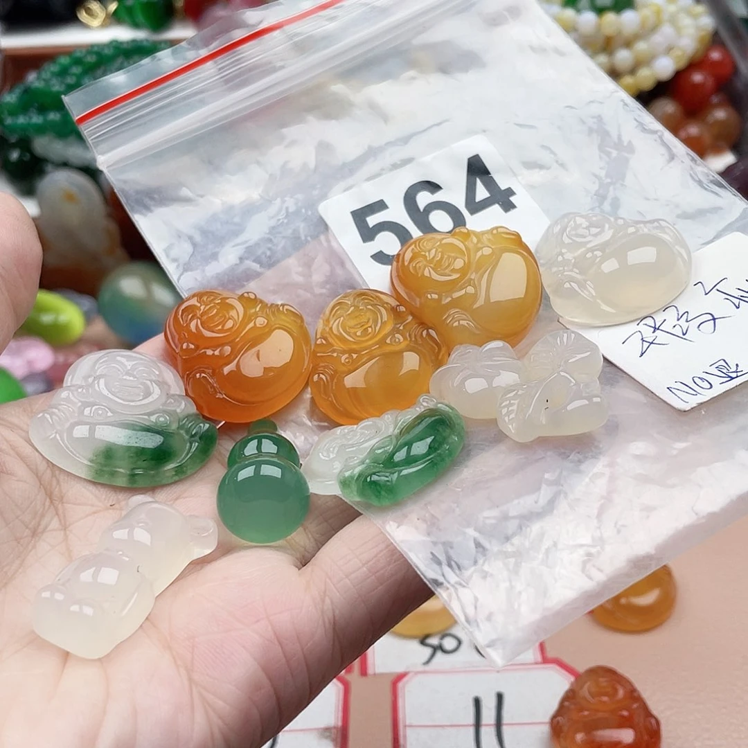 合金颈饰玛瑙/玉髓珊
