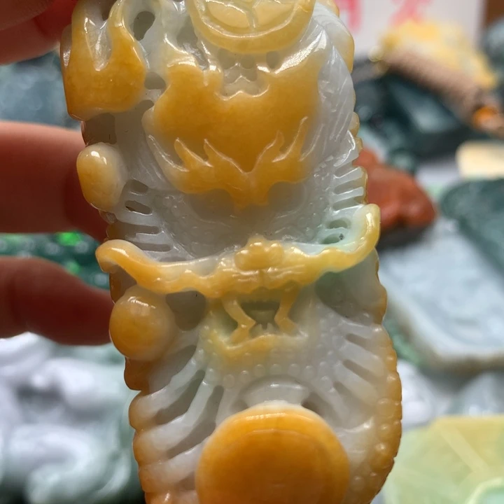 翡翠颈饰未镶嵌保真天然A货翡翠