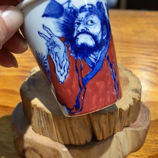 微瑕特价釉下五彩钟馗