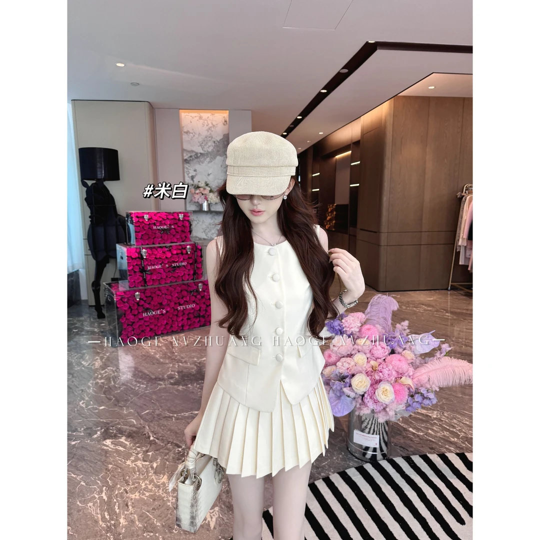 浩哥严选●缪斯女神C5TZ2433A-2335A马甲+半身裙预（送主图腰带）
