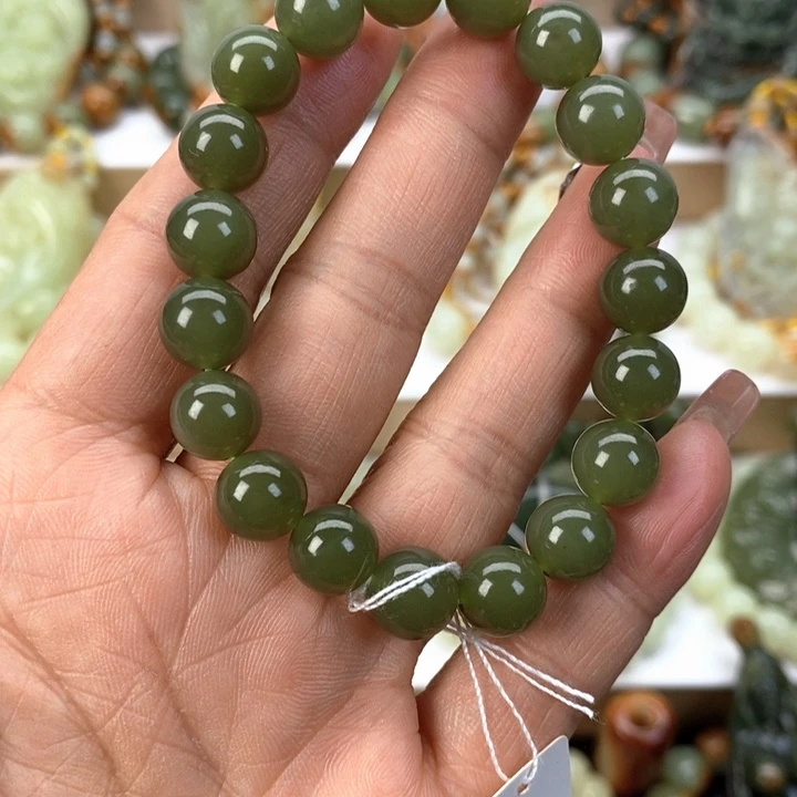 【闪购商品】透闪石质玉手串未镶嵌