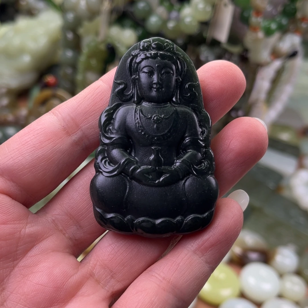 和田玉未镶嵌吊坠(不含链)