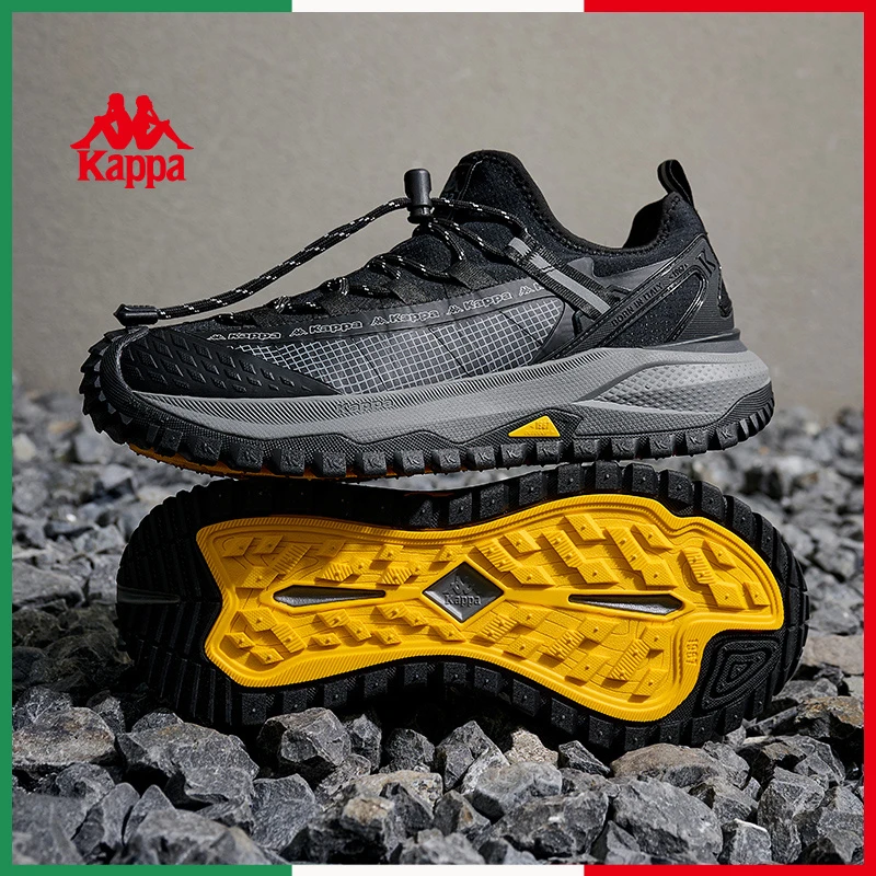 Kappa卡帕运动跑鞋男户外防滑登山徒步鞋爆款休闲鞋子K0EY5MC99CJ