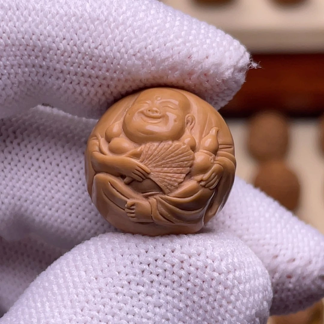 猴头核桃吊坠弥勒佛18+