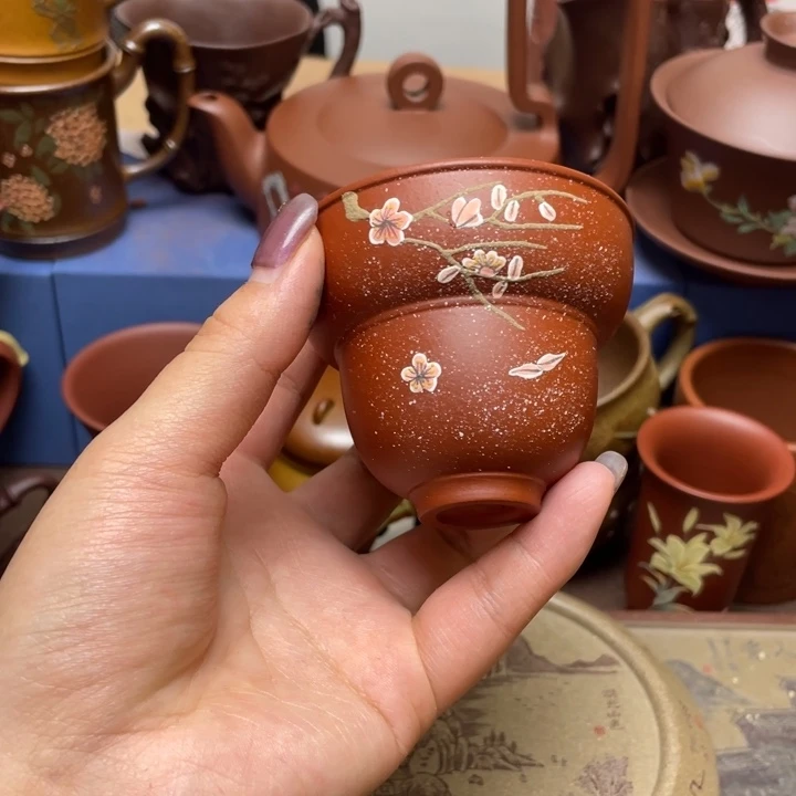 紫砂茶杯紫砂主人杯