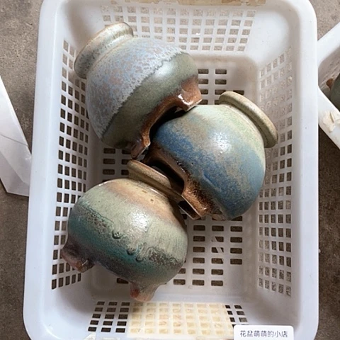 紫砂花盆749微瑕品口径4.5左右