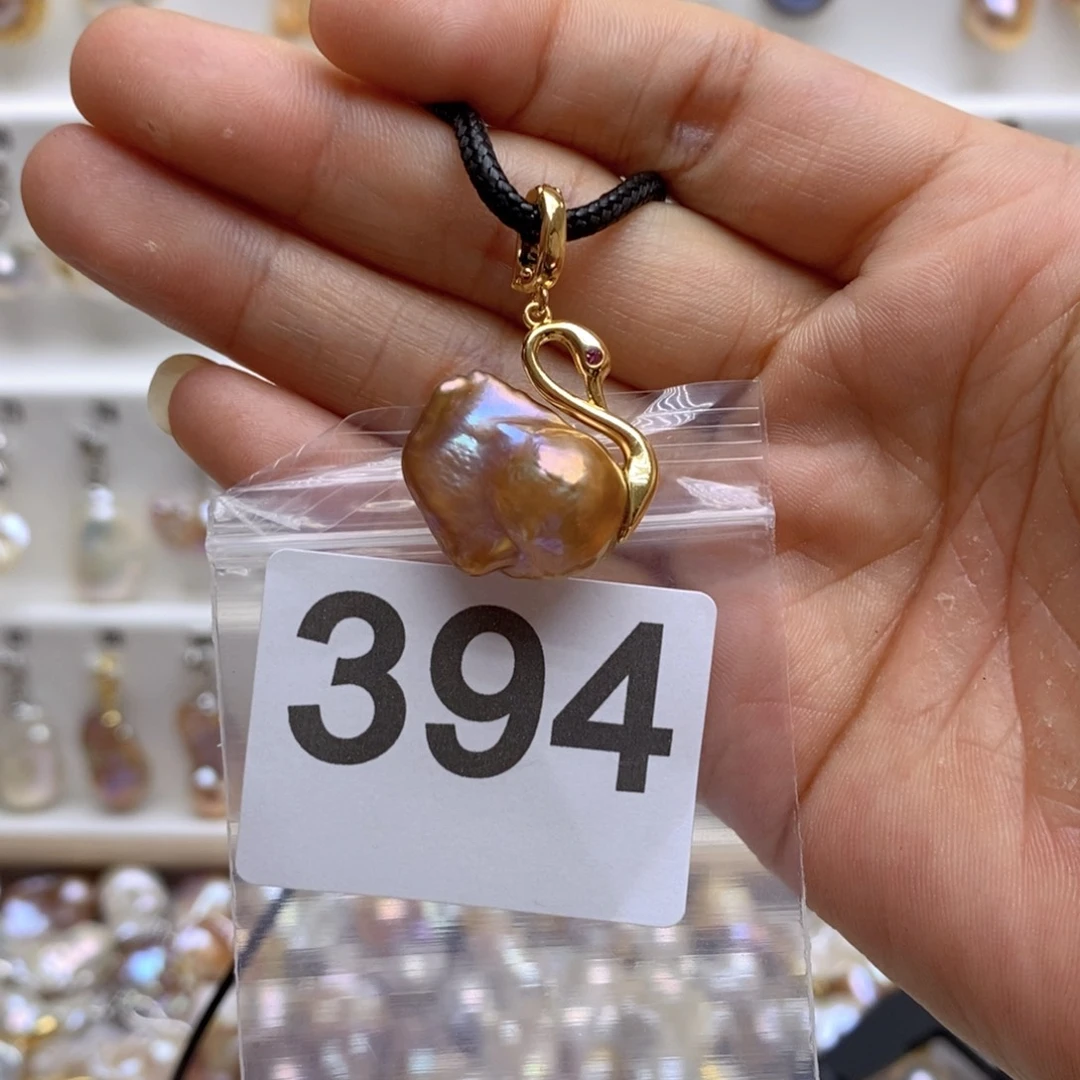 淡水珍珠颈饰银S925镶嵌394