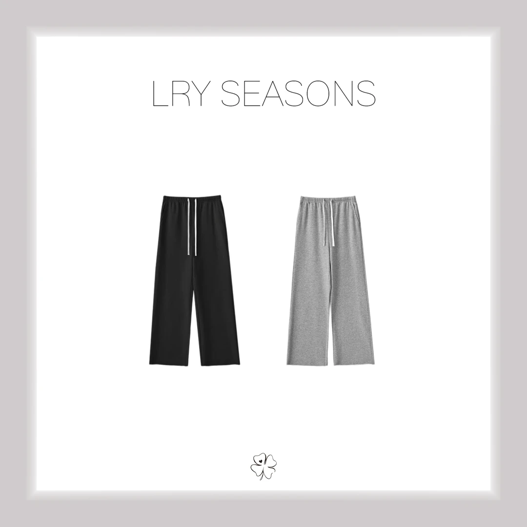 LRY SEASONS |韩系高端高密毛圈九分卫裤25462