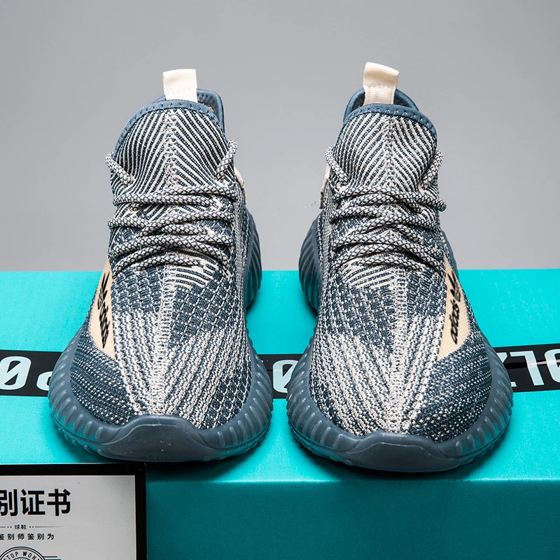 品牌断码椰子鞋男350夏季大码45透气飞织情侣低跟软底休闲旅游鞋