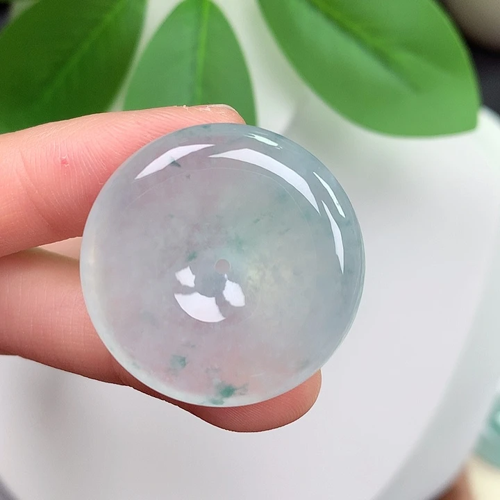 颈饰未镶嵌翡翠平安扣 29.3-6.0mm