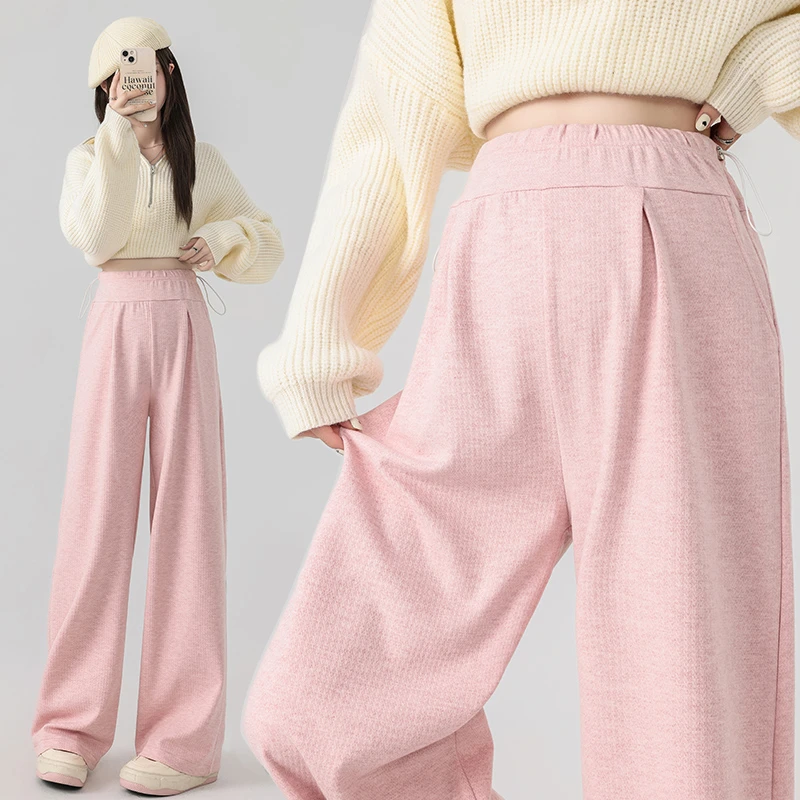 R77#2.16 孕妇裤子春秋外穿2025新款直筒裤阔腿裤春季休闲宽松春