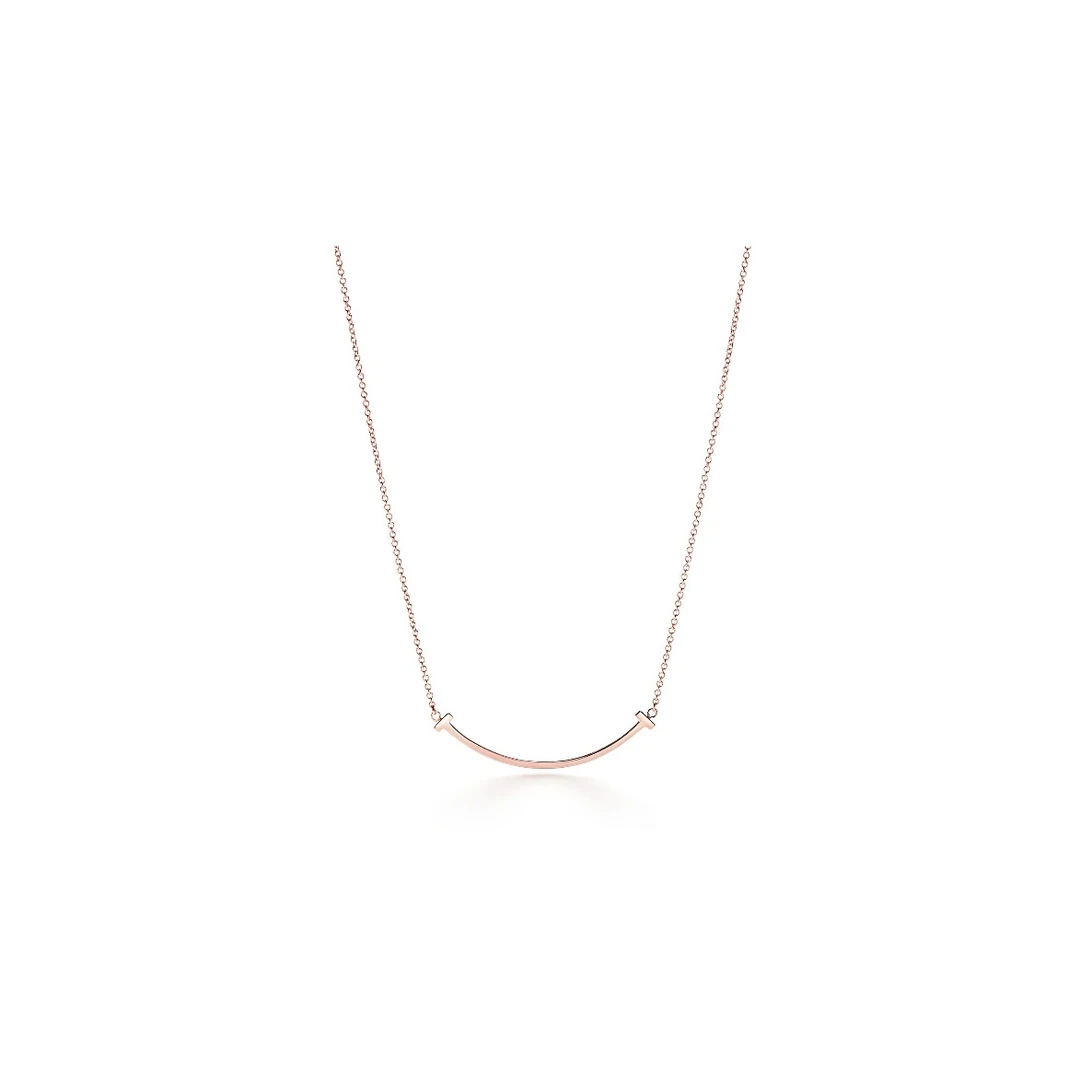 99新 Tiffany & Co./蒂芙尼 蒂芙尼T-smile系列笑脸项链/AM0623