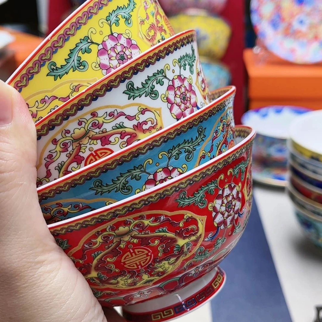 【闪购商品】珐琅4.5寸4个………………