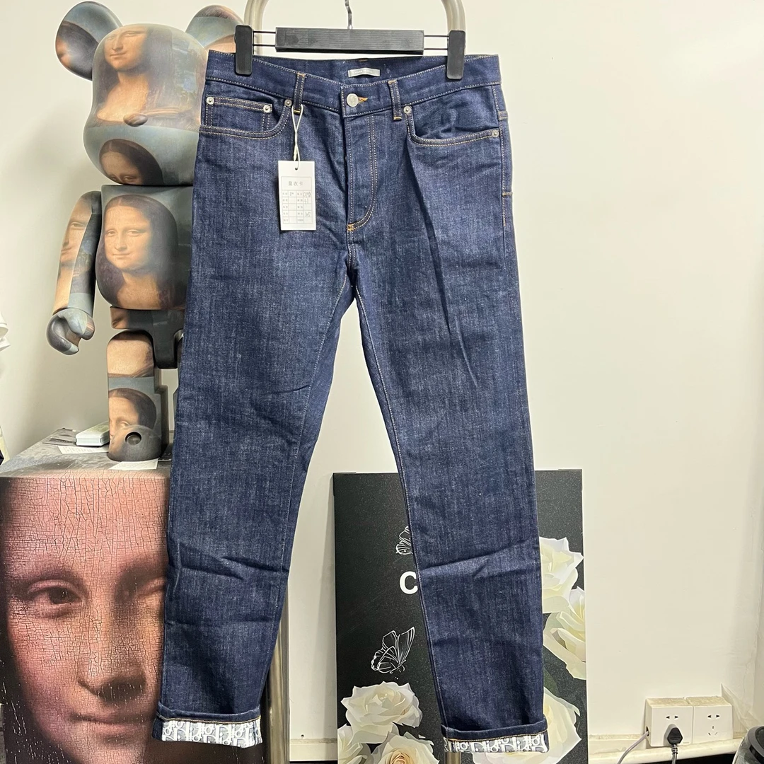 99新 DIOR/迪奥 内里满印牛仔裤 O1918 尺码：30 裤长105 腰围41