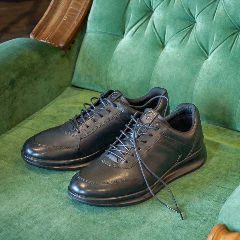 Ecco/爱步正品男鞋秋冬百搭真牛皮商务休闲风运动鞋 雅仕207124