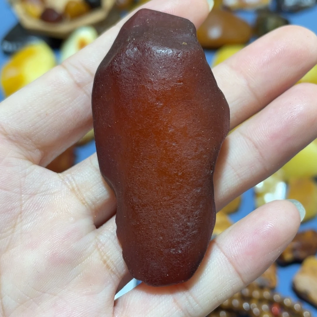 未镶嵌定制蜜蜡红皮