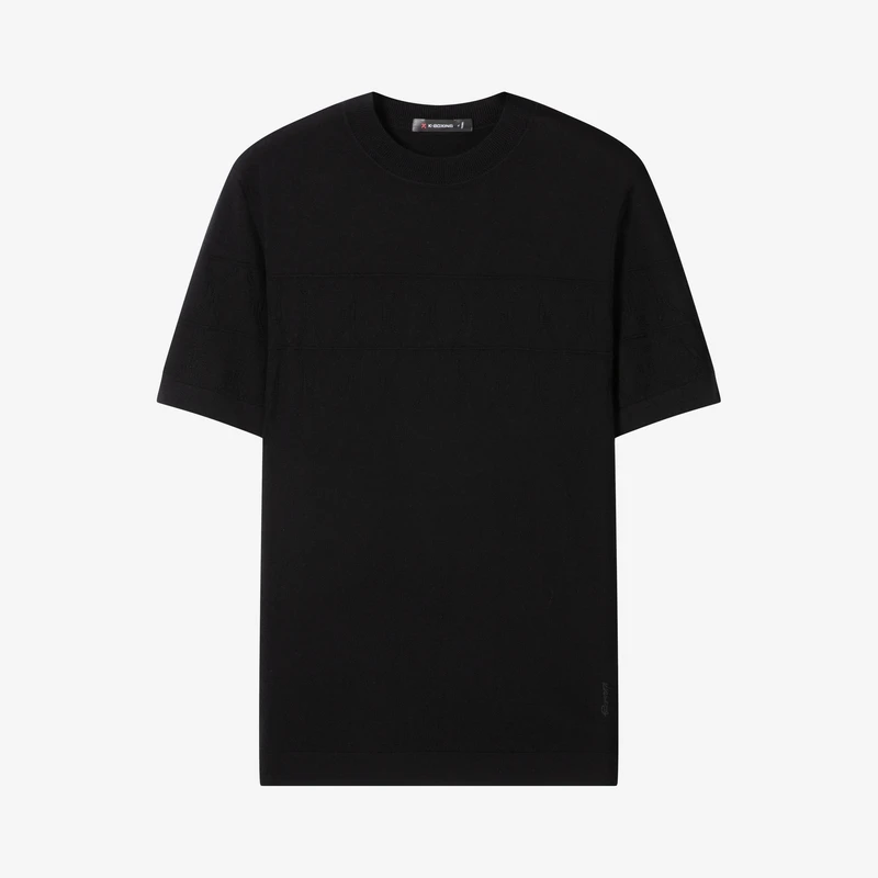 【时尚户外】劲霸男装2024秋冬男士休闲短袖毛衫|NTTE3665