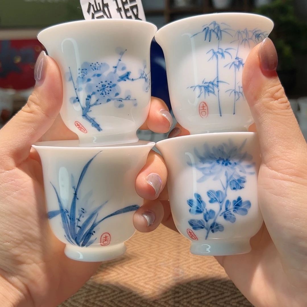 【闪购商品】微瑕 手绘 盖碗
