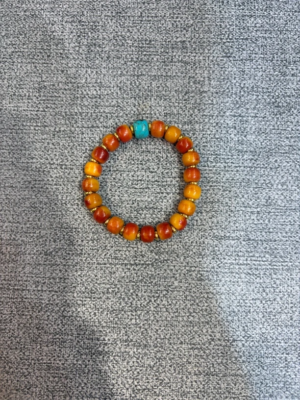 A004高级花梨木桶珠单圈1.0