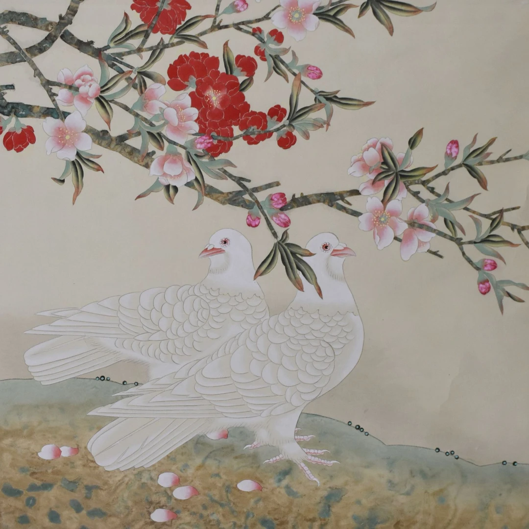 HM7026 喻老 报春 65X65cm 纸本立轴