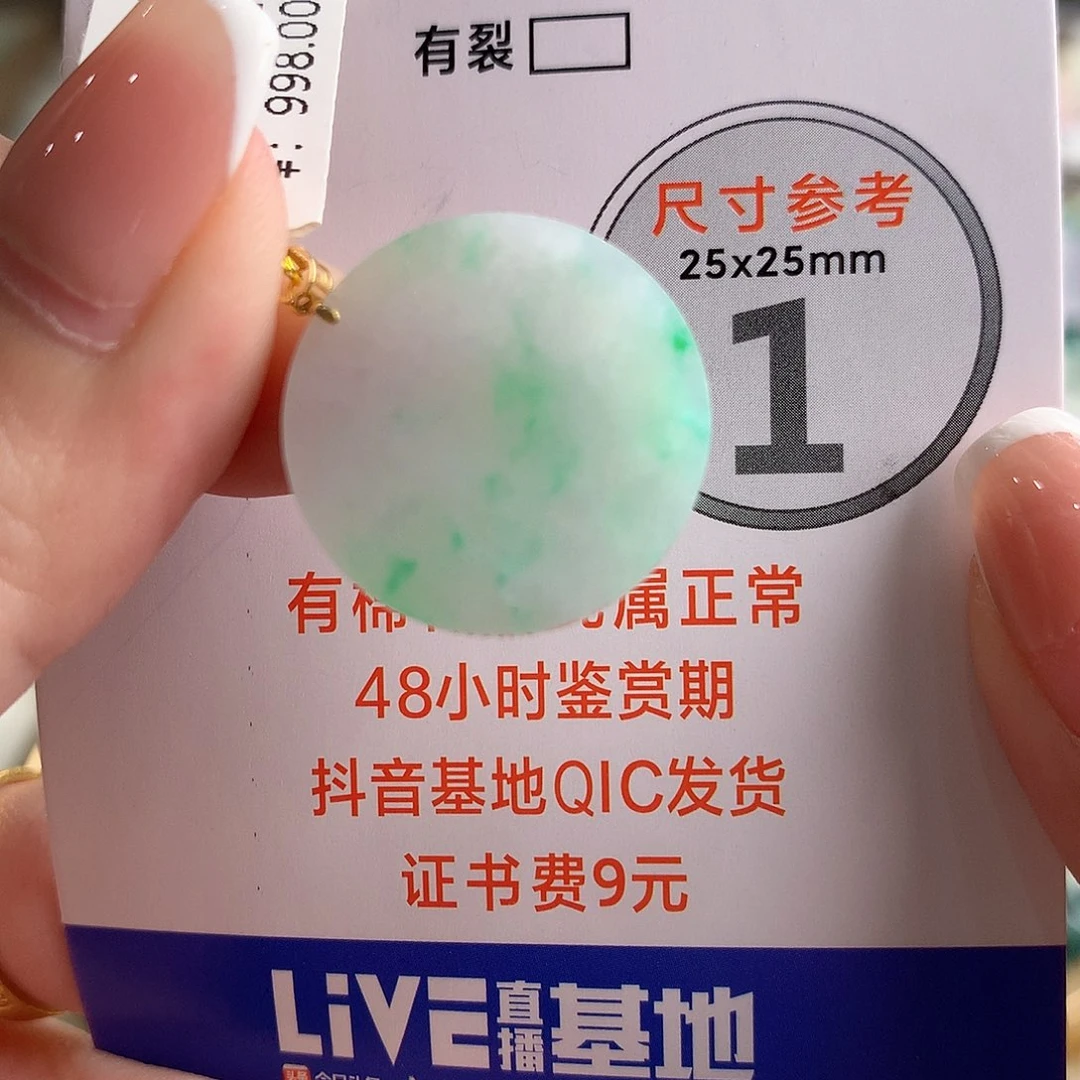 颈饰18K金镶嵌翡翠