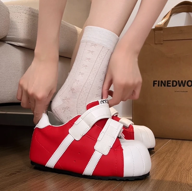 复古内增高百搭阿甘德训鞋女2025新款春秋厚底防滑轻便休闲板鞋子