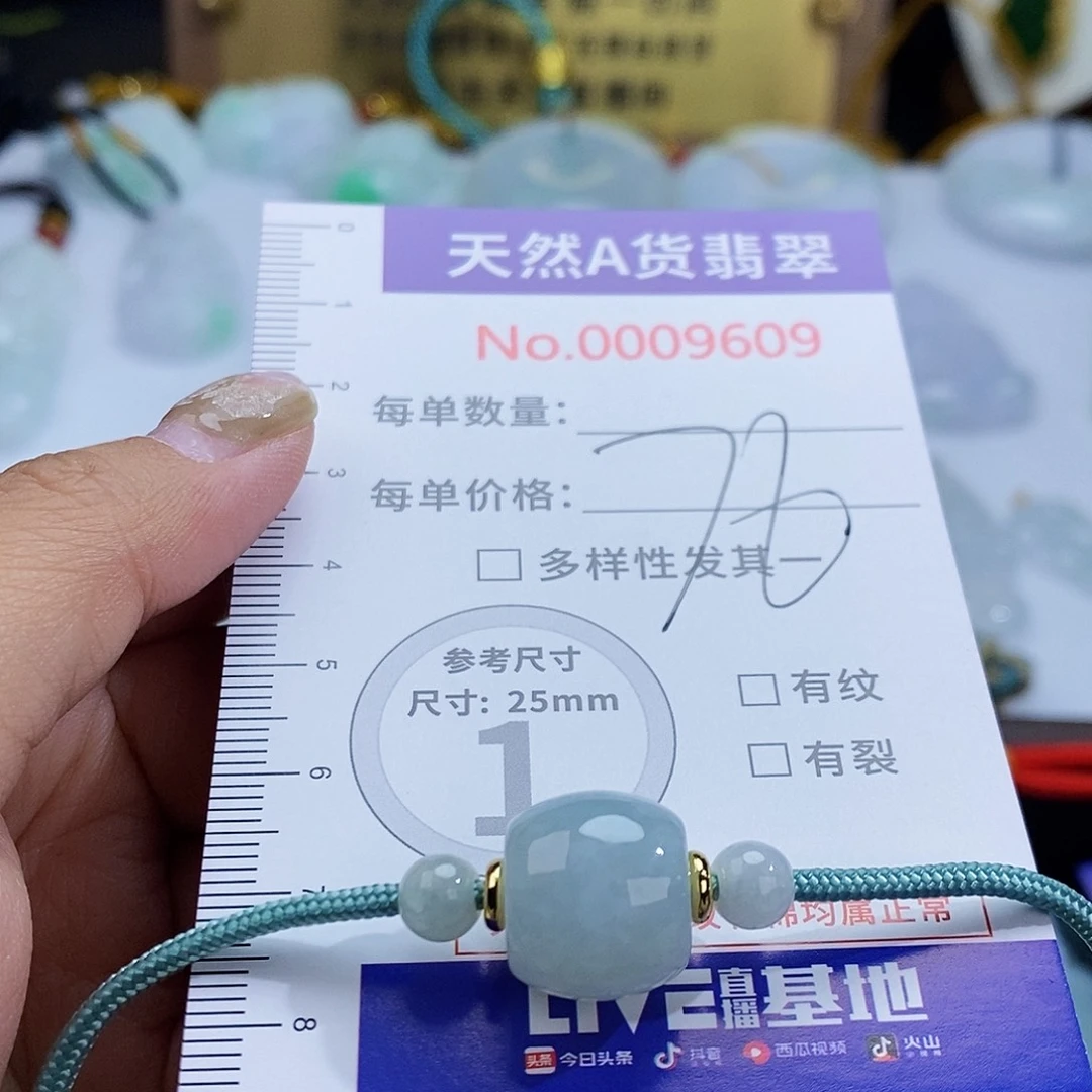 翡翠未镶嵌颈饰9609