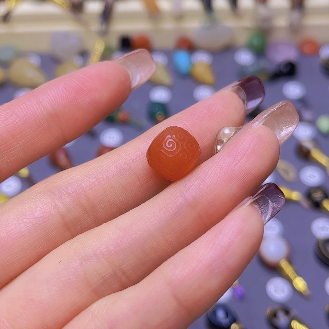 玛瑙/玉髓隔珠未镶嵌手****8