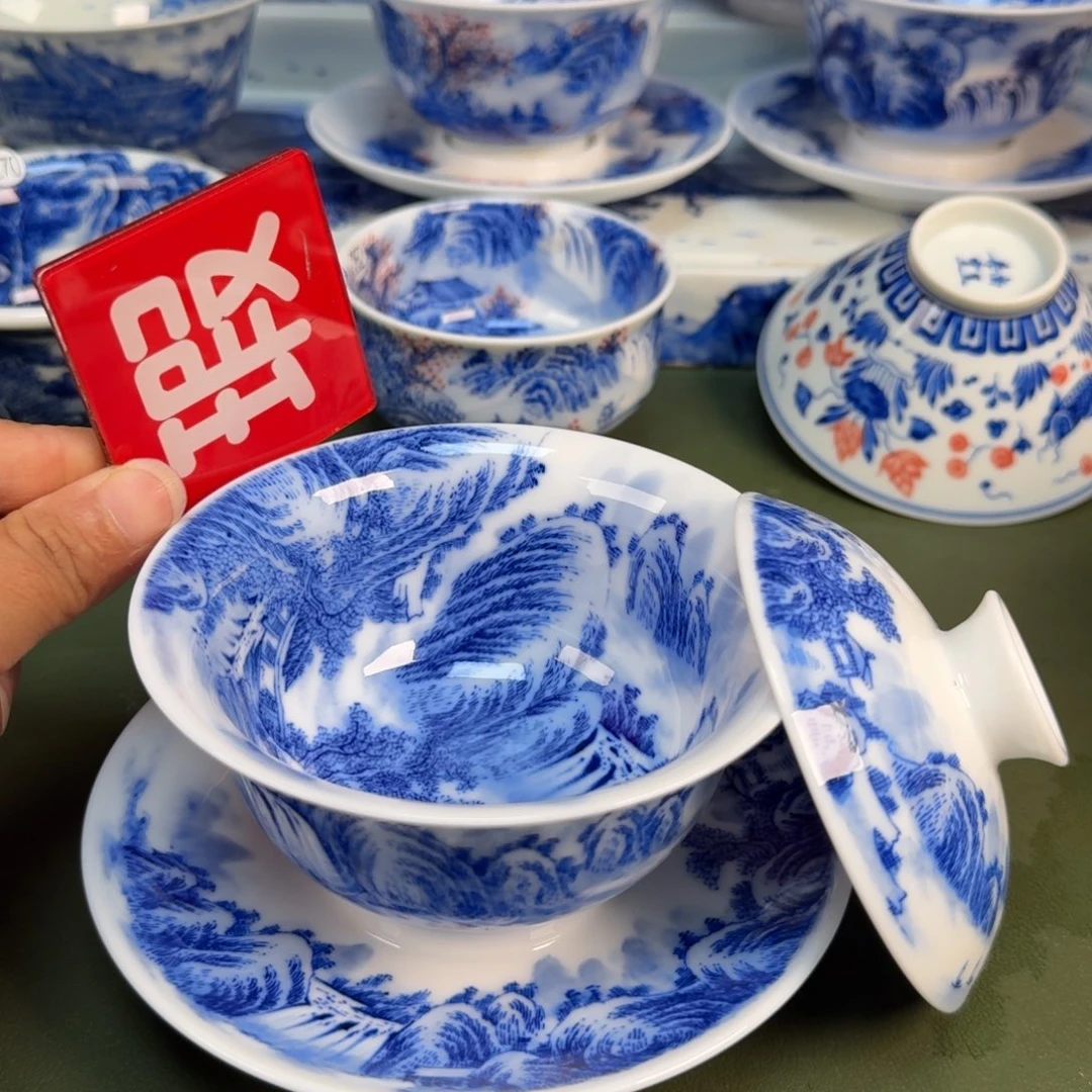 景德镇纯手绘茶具圆圆210