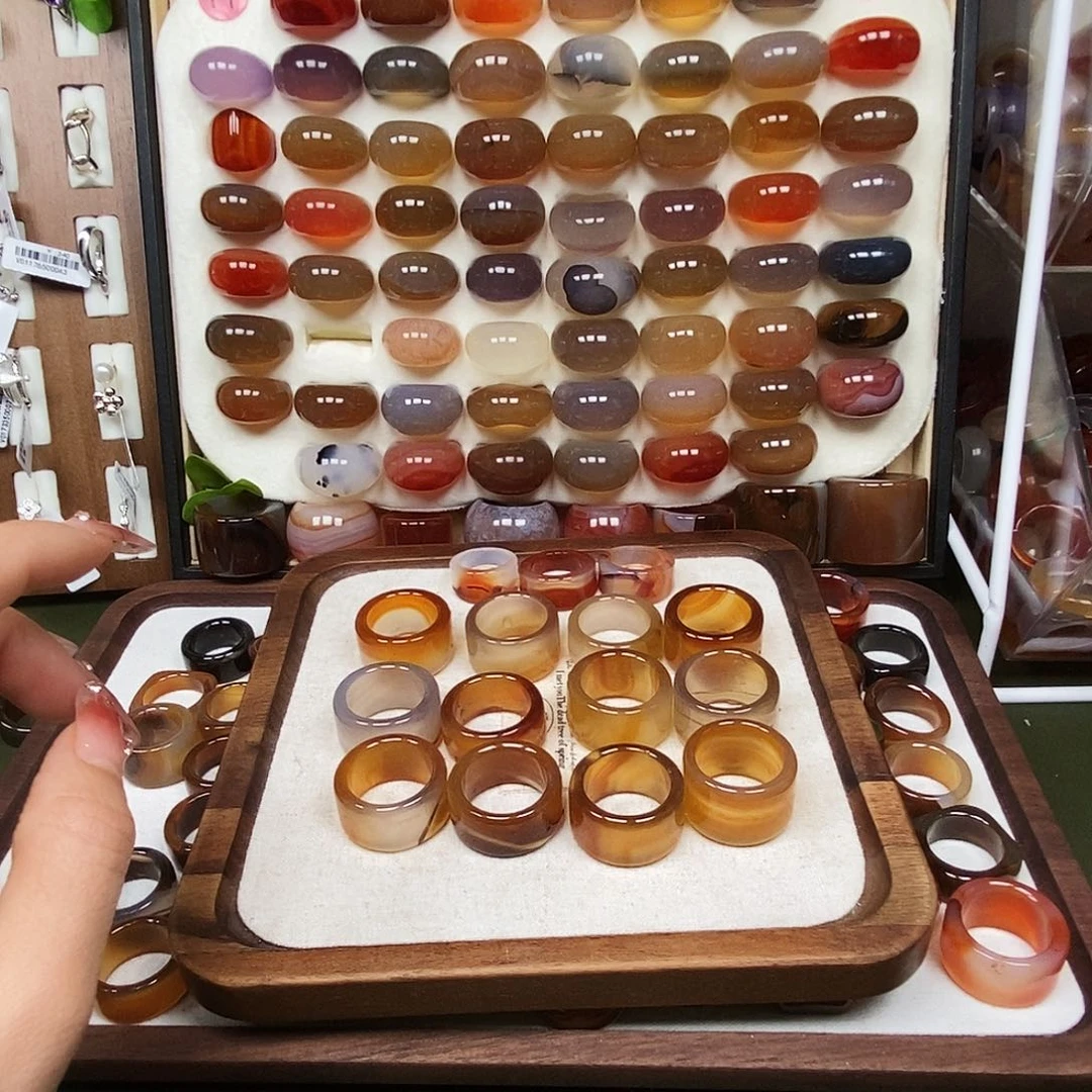 用***2玛瑙/玉髓未镶嵌戒指