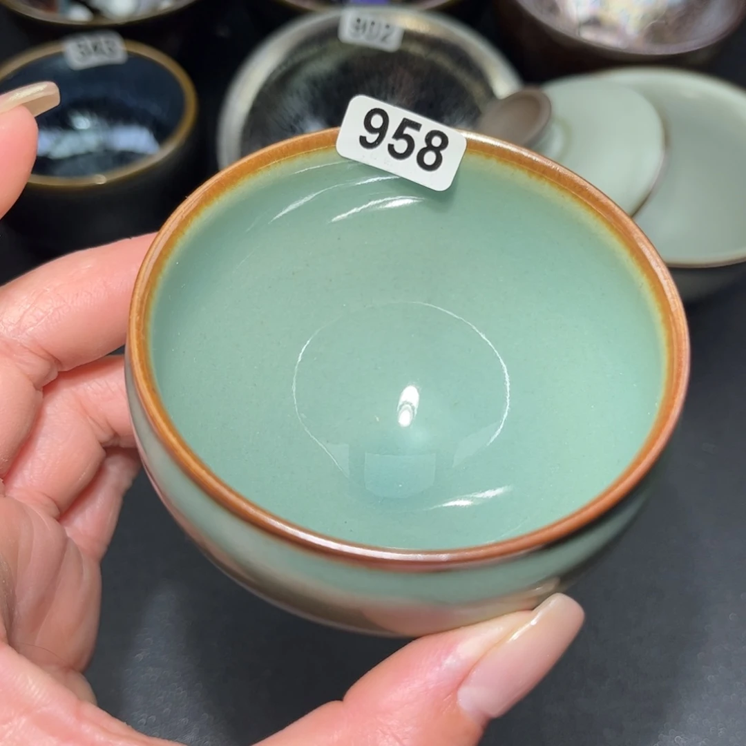 茶盏958 建盏单盏放大漏……