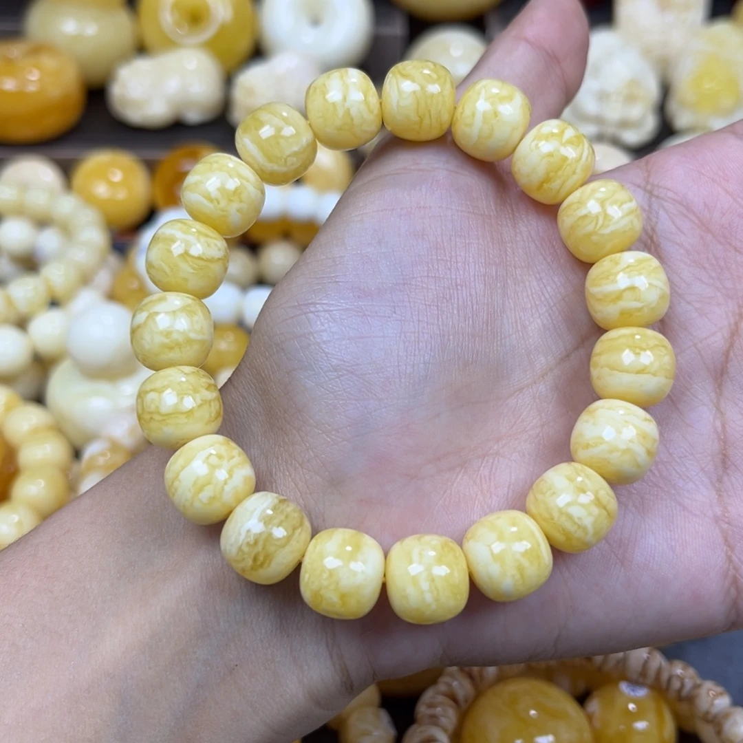 琥珀未镶嵌手串12mm