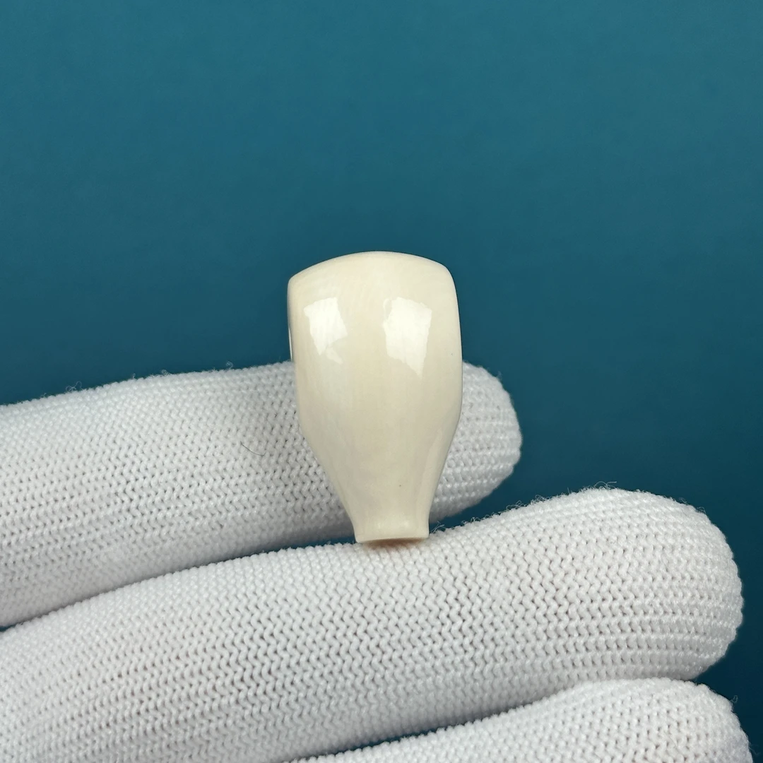 D66-53天然猛犸牙 宝瓶三通 15.5*27mm支持复检假一罚十