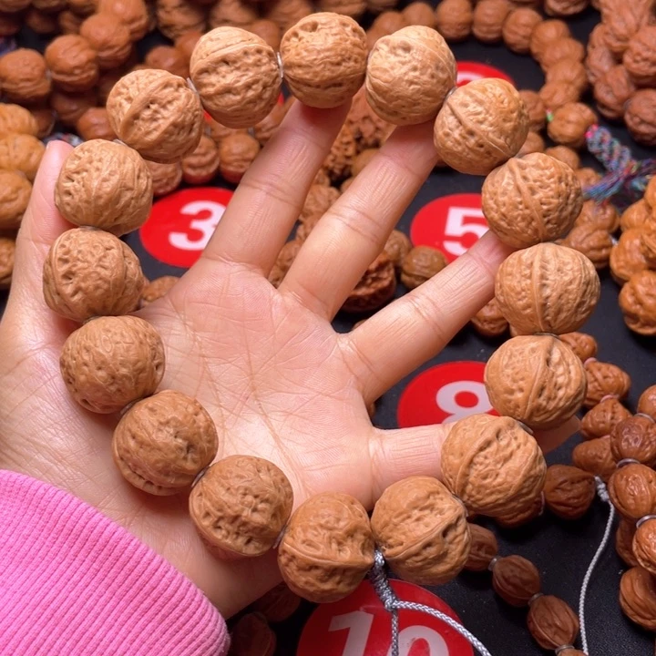 文玩核桃吊坠一道筋白茬