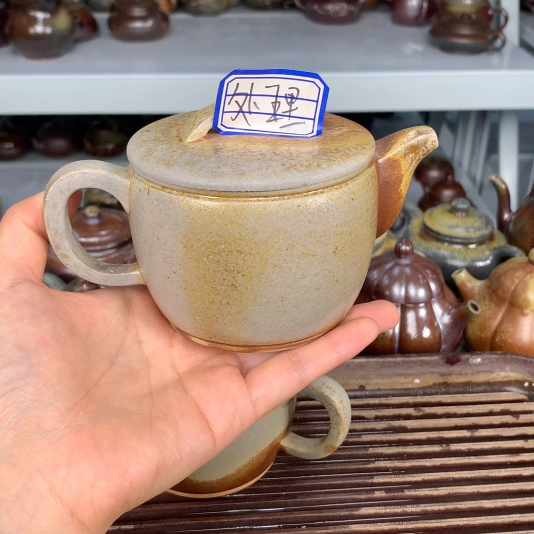 茶壶紫砂纯自然柴烧