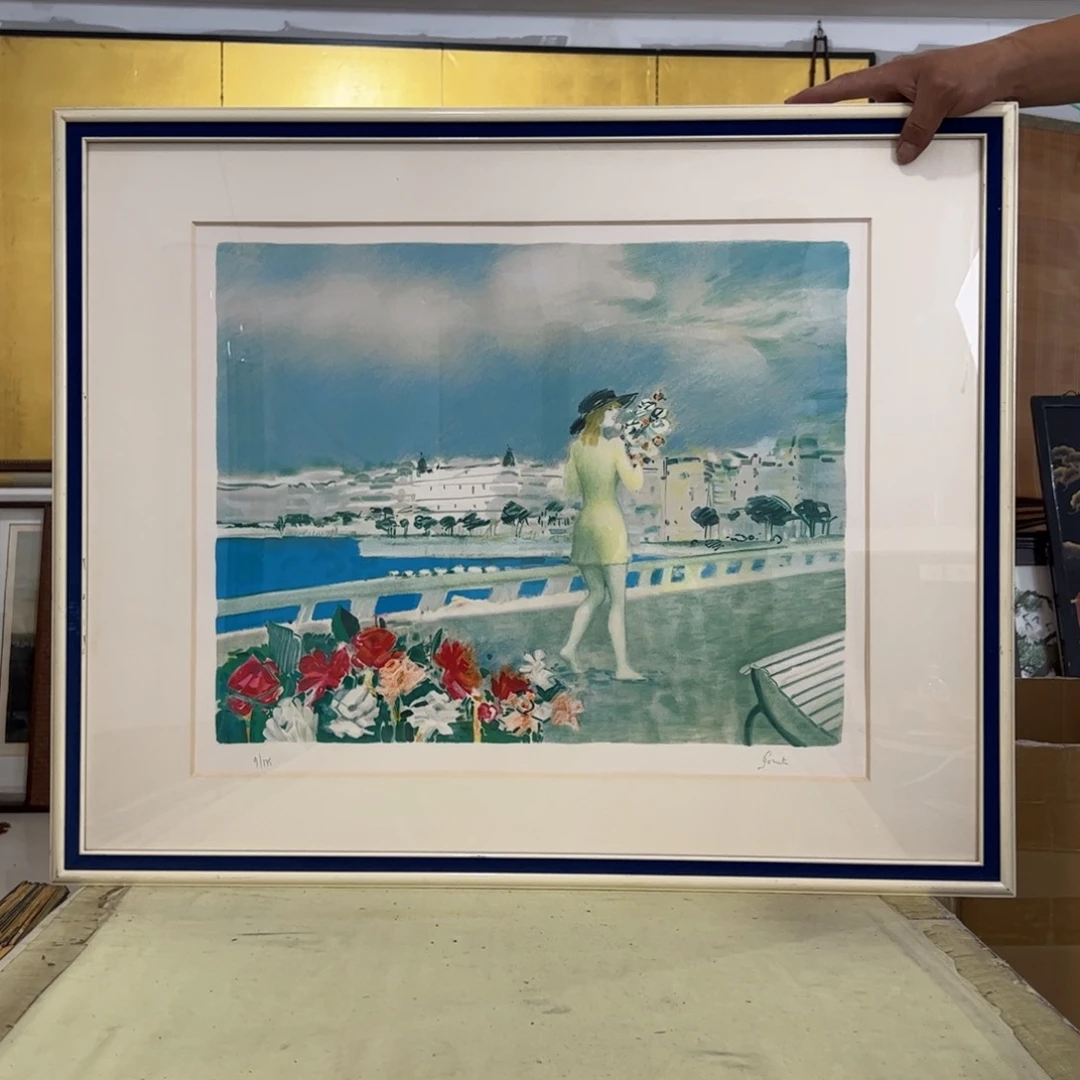 久***居绘画屏风框画茶空间设计