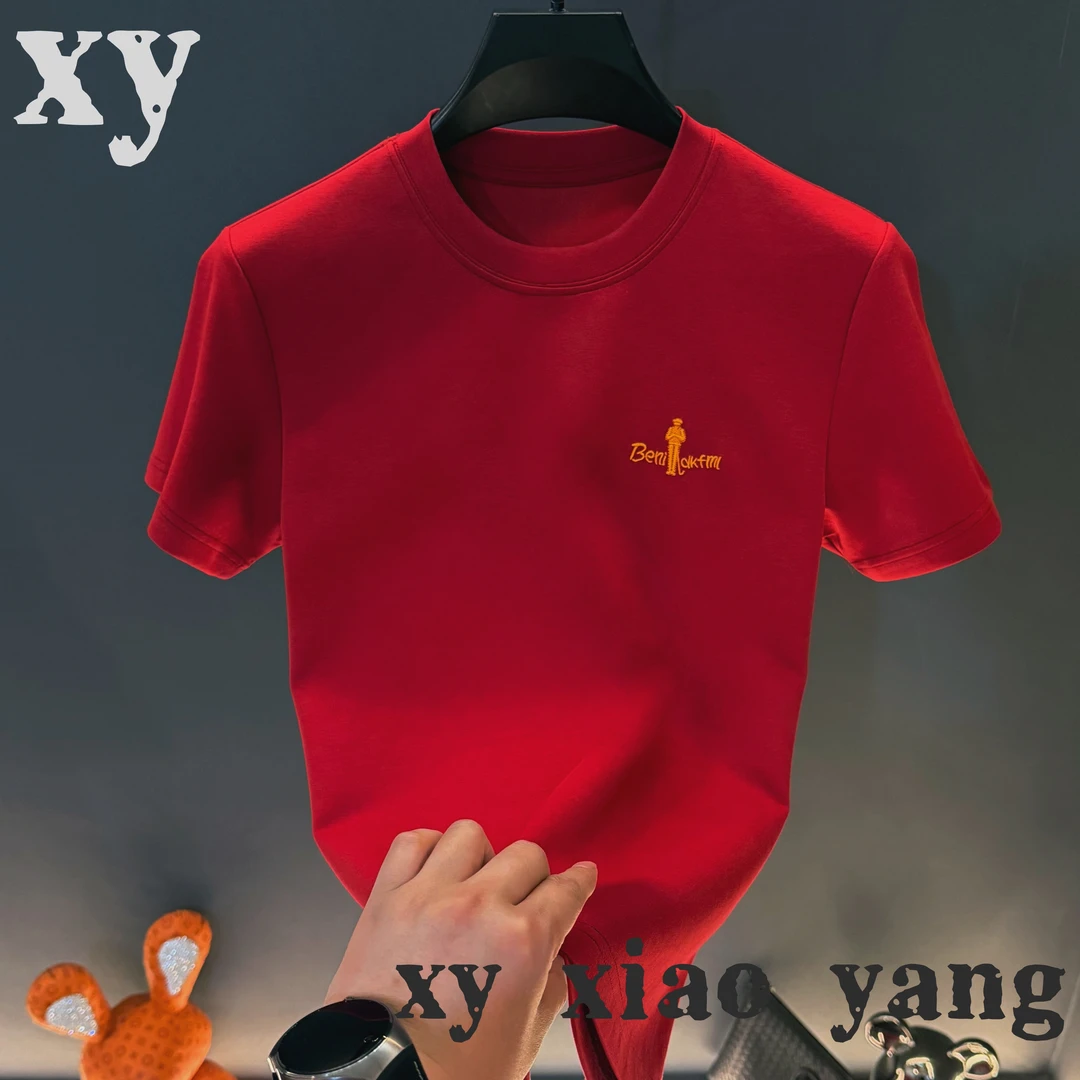 小玲冬季加厚款时尚修身网红爆版潮流休闲内搭圆领百搭半袖