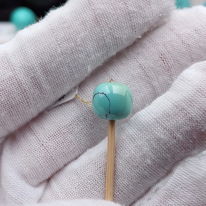 未镶嵌绿松石珠宝奇石10mm