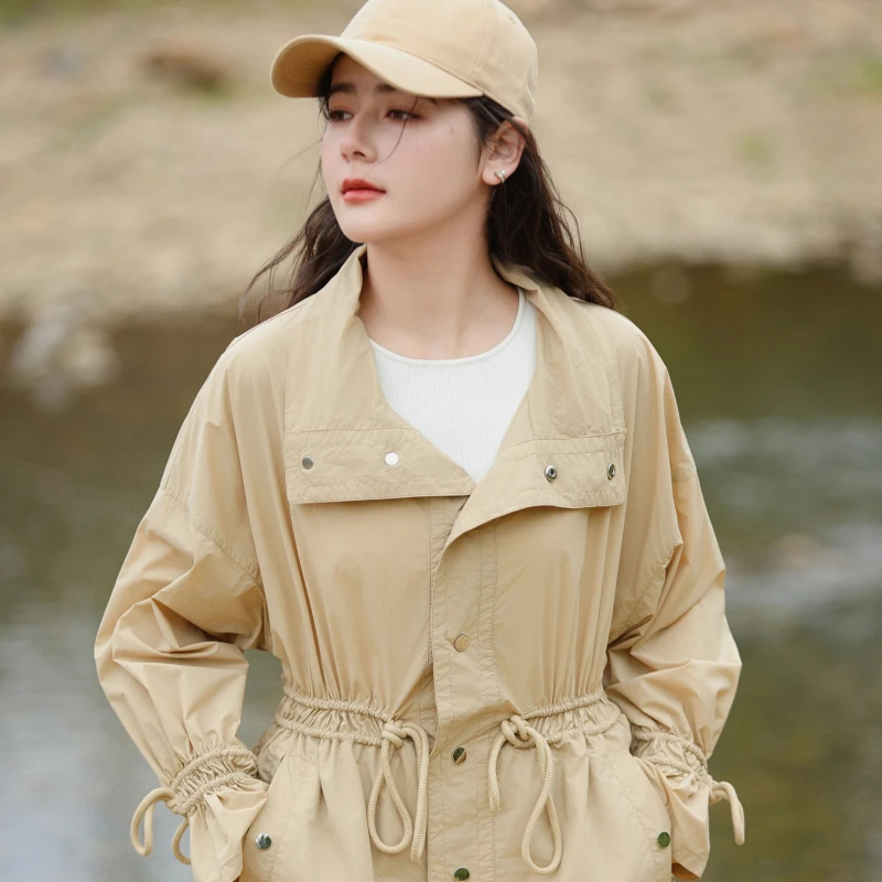 羽物户外薄款防紫外线防晒衣女春夏凉感皮肤衣休闲透气外套9010C5