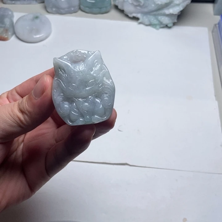 颈饰未镶嵌翡翠狐狸7