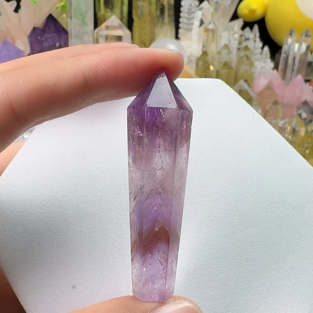 珠宝半成品水晶未镶嵌紫黄晶