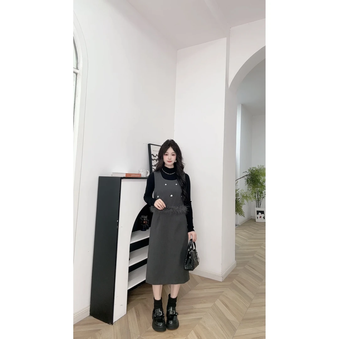 【小个子】IEF/爱依服2025新款秋冬里外套裙套装